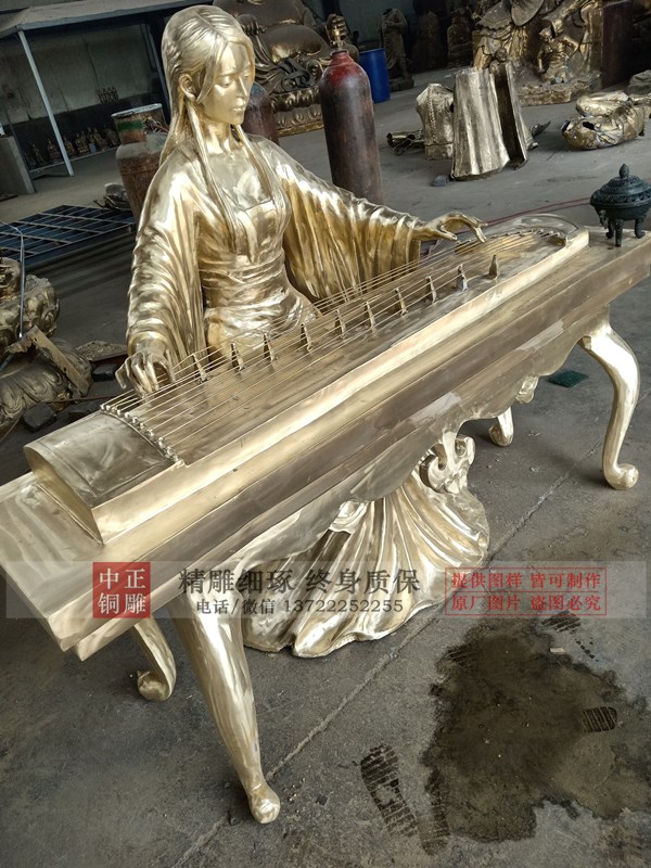 古代美女彈琴雕塑.jpg 古代美女彈琴雕塑.jpg