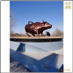 大型廣場(chǎng)華爾街銅牛定制